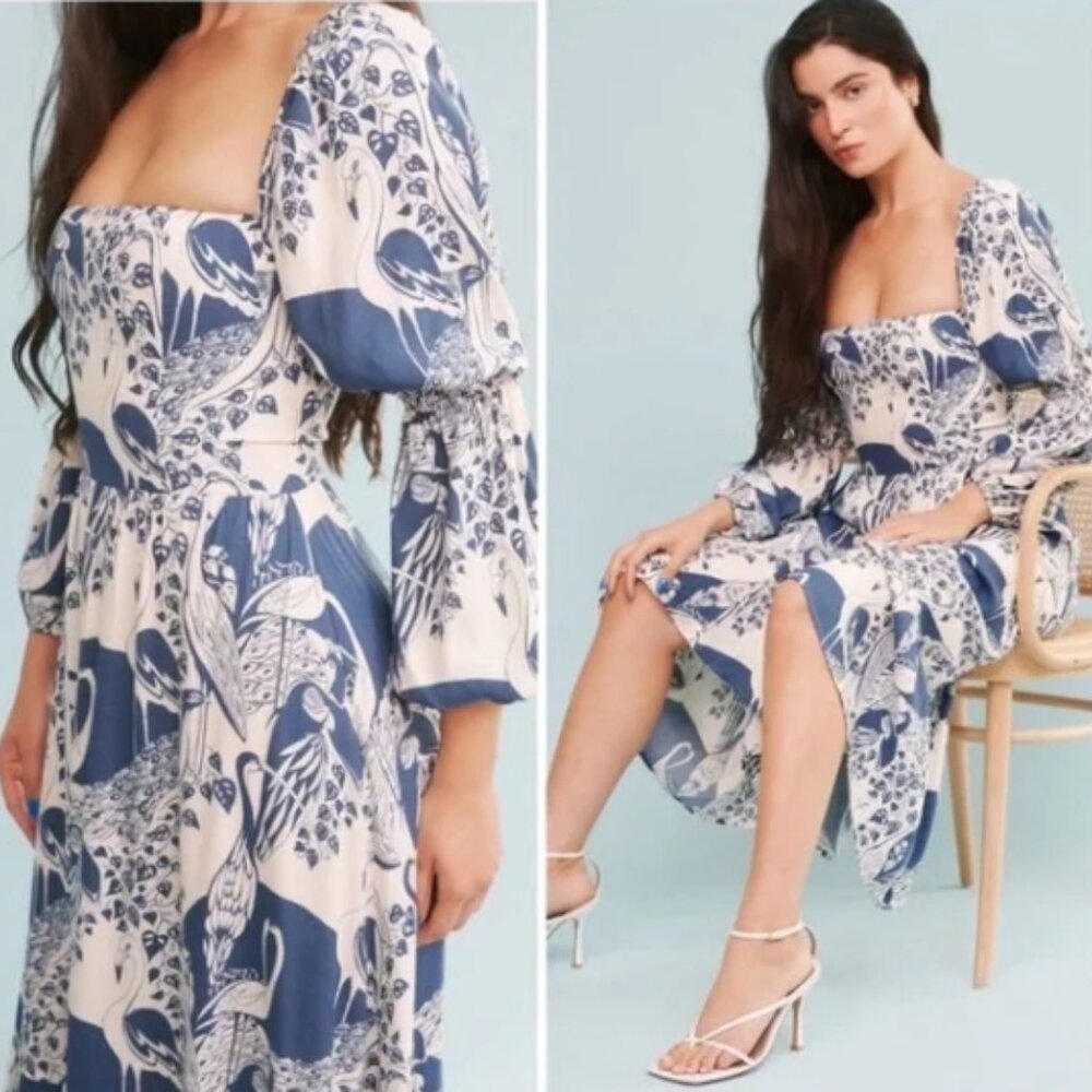 Reformation Mica Dress in Avian NWT Size 14